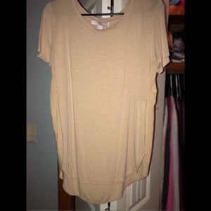 H&M Tan Long Tail Shirt